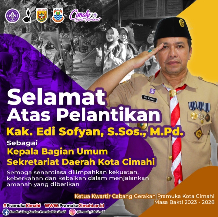 Selamat atas Pelantikan Ka Eddy Sofyan, S.Sos, M.Pd sebagai Kepala Bagian Umum Sekretariat Daerah Kota Cimahi