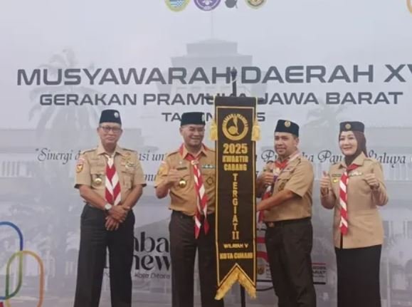 Penghargaan dari Kwartir Daerah Gerakan Pramuka Jawa Barat @pramukajabar sebagai Kwartir Cabang Tergiat II tk. Wilayah V